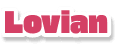 Sticker — “Lovian” wordmark