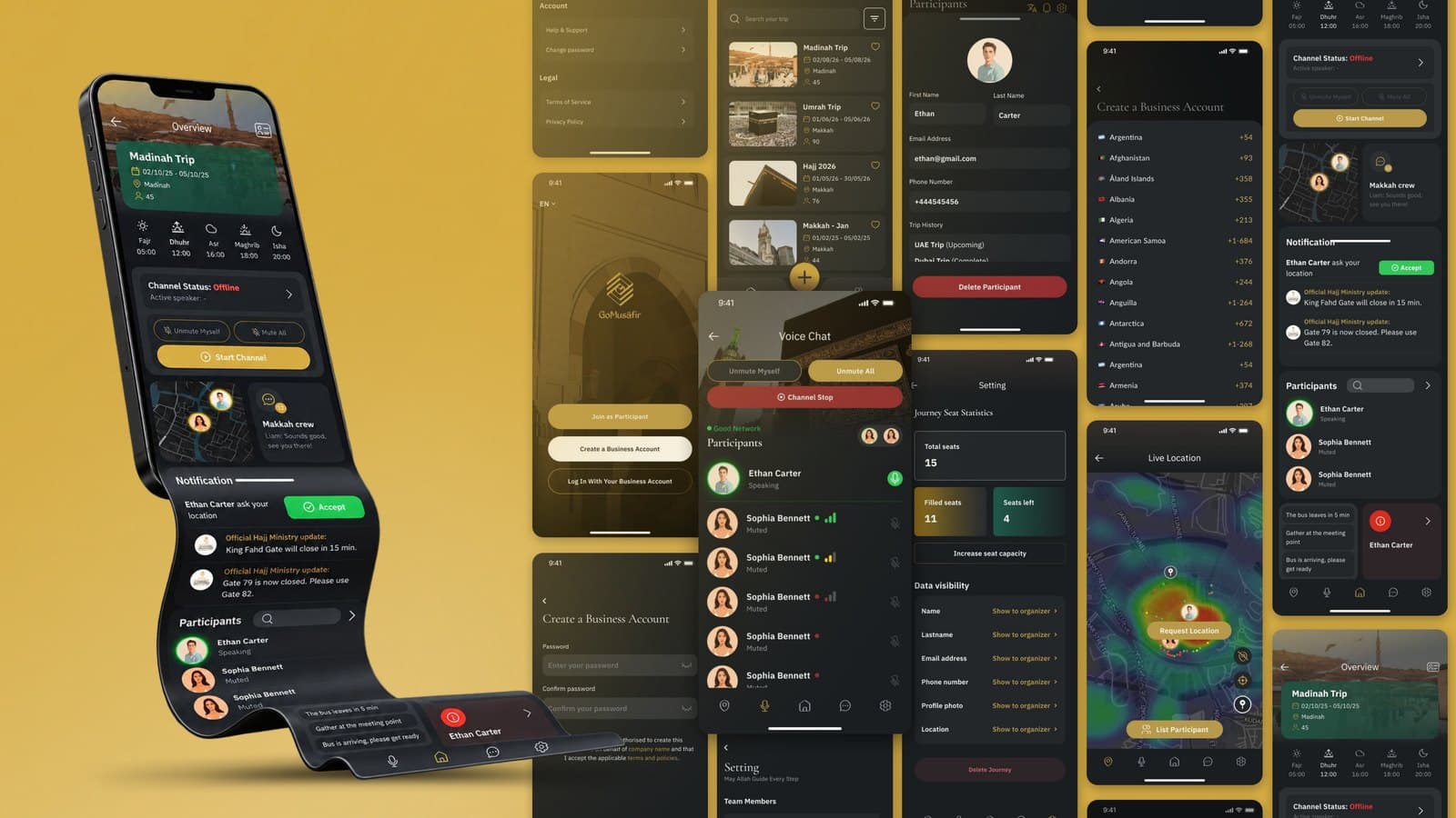 Go Musafir — Mobile App UI/UX cover