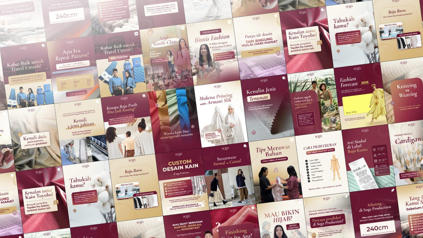 Monthly Social Media & Pattern Design cover